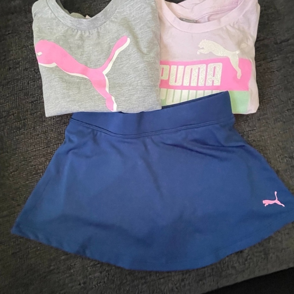 Puma Blue Matching Skirt Set